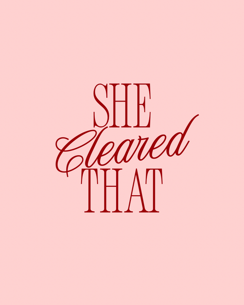 She Cleared That